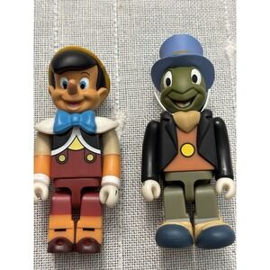 Disney Kubrick character Medicom Toys Pinocchio & Jiminy Cricket Set Of 2 2010